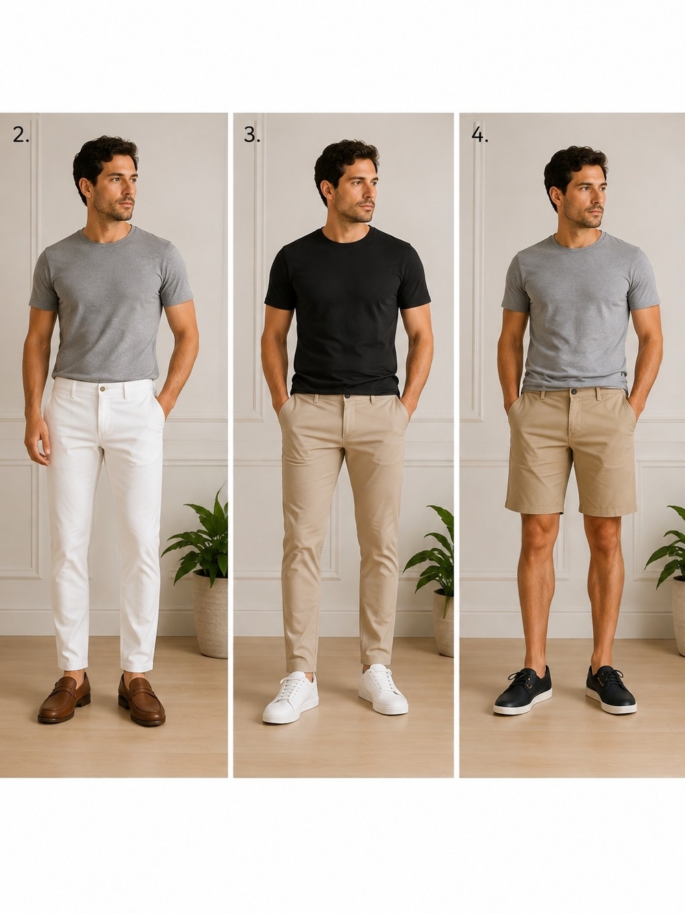 Men’s Neutral Pants & Shorts Bundle | ZARA H&M American Eagle